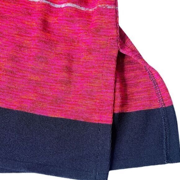 Exclusively MISOOK Vintage Navy Pink Striped Open Front Cardigan Size Large - Picture 5 of 8